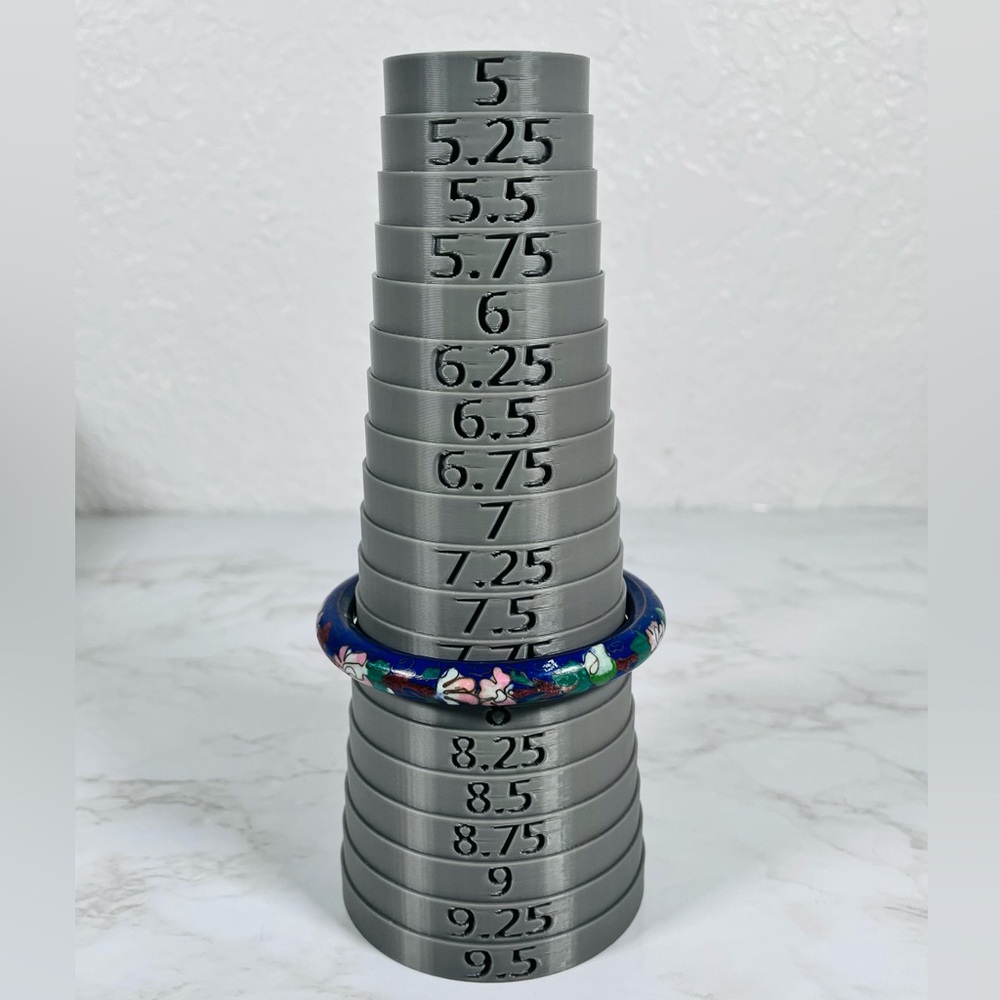 Floral Enamel Bangle Bracelet - Picture 4 of 6